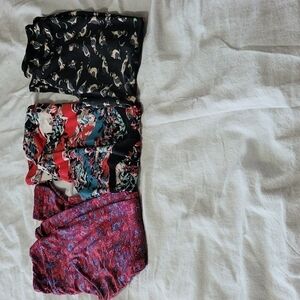 Lularoe Women's Lot of Three Leggings Size OS